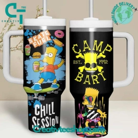 Camp Bart Chill Session Gift for Her, Him on Birthday Xmas 30oz or 40oz Tumbler LN