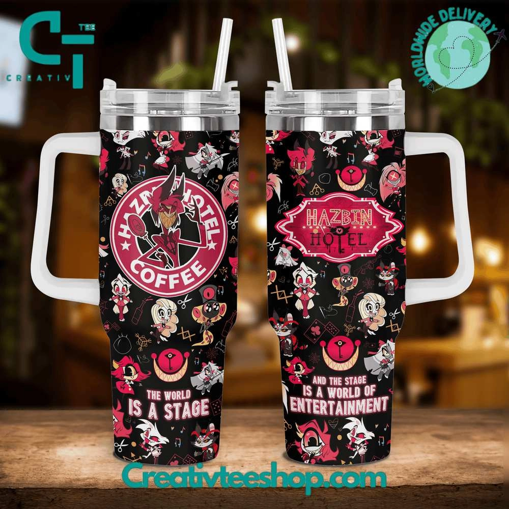 Hazbin Hotel Coffee Black Gift for Her, Him on Birthday Xmas 30oz or 40oz Tumbler LN