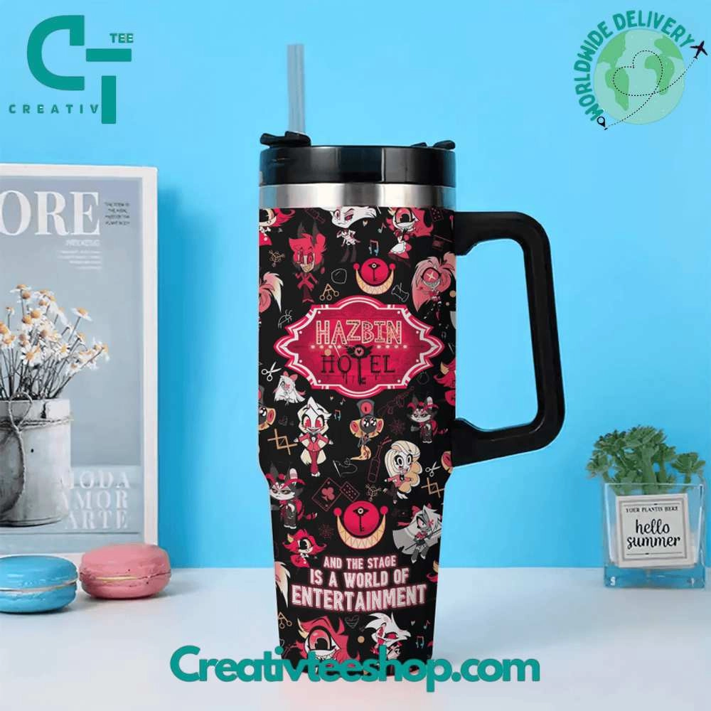 Hazbin Hotel Coffee Black Gift for Her, Him on Birthday Xmas 30oz or 40oz Tumbler LN
