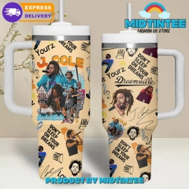 J Cole Dont Sleep On Your Dreams Gift for her,him, Birthday Xmas Halloween Gift 30oz or 40oz Tumbler LN