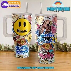 Justin Bieber Drwe Yummy Gift for her, him, Birthday Xmas Halloween Gift 30oz or 40oz Tumbler LN