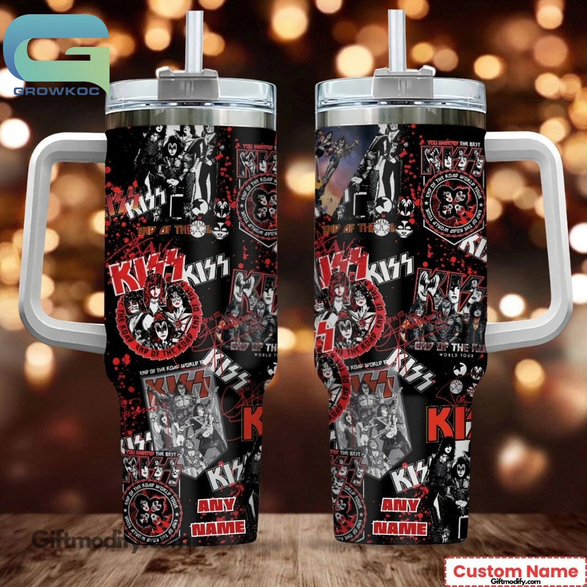 Kiss Band Love Album Cover Personalized 30oz or 40oz Stainless Steel Tumbler With Handle HG