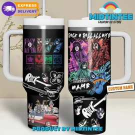 Kiss Band Rock N Roll All Night Customized Gift for her,him, Birthday Xmas Halloween Gift 30oz or 40oz Tumbler LN