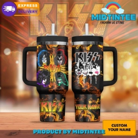 Kiss Rock Band Custom Name Gift for her, him, Birthday Xmas Halloween Gift 30oz or 40oz Tumbler LN