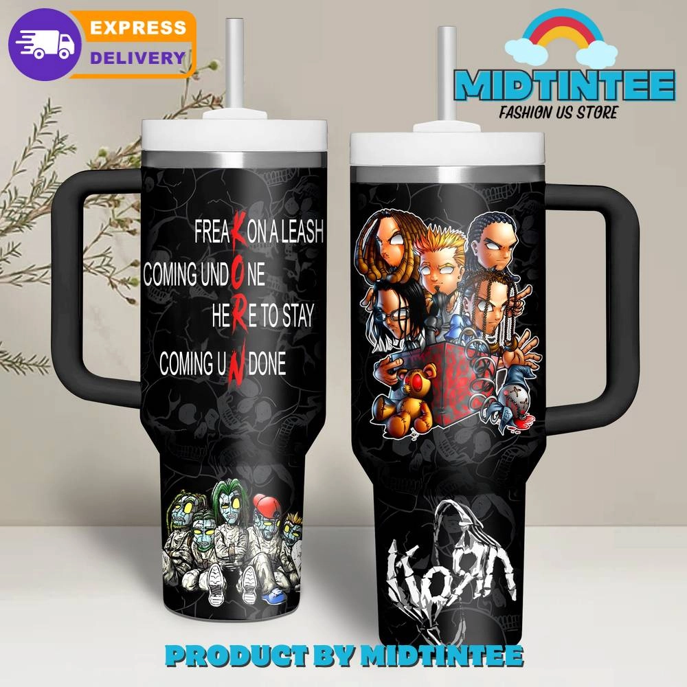 Korn American Nu Metal Band Gift for her,him, Birthday Xmas Halloween Gift 30oz or 40oz Tumbler LN