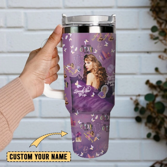 Taylor Swift Eras Tour 13 Custom  Quencher 30oz or 40oz Stainless Steel Tumbler With Handle,  Best gifts for Friend Family NVA
