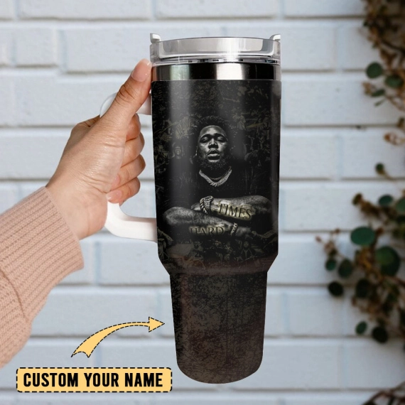 Rod Wave Singer Rapper Custom  Quencher 30oz or 40oz Stainless Steel Tumbler With Handle,  Best gifts for Friend Family NVA