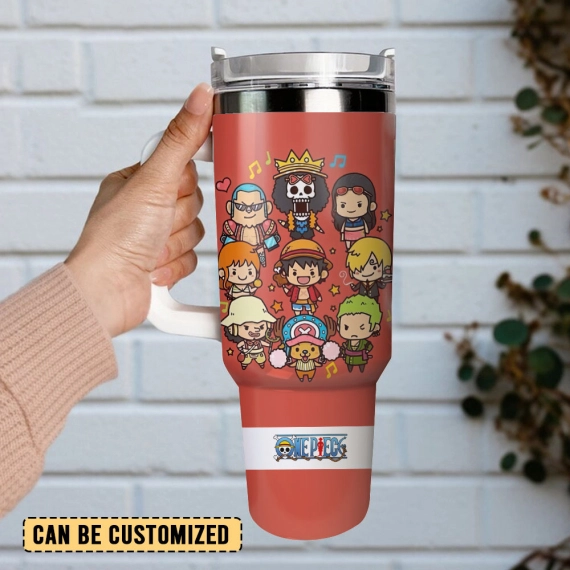 One Piece Anime Cartoon Custom Quencher 30oz Or 40oz Stainless Steel Tumbler With Handle HG