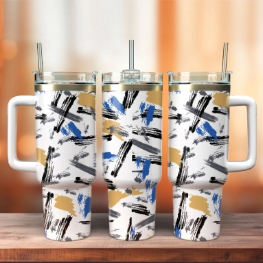 30oz Or 40oz Artwork Custom Quencher  Stainless Steel Tumbler With Handle HG