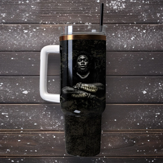 Rod Wave Singer Rapper Custom  Quencher 30oz or 40oz Stainless Steel Tumbler With Handle,  Best gifts for Friend Family NVA
