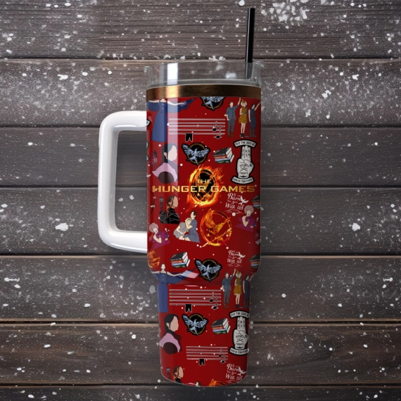 The Hunger Games TV Series Adventure Film Custom Quencher 30oz or 40oz Stainless Steel Tumbler With Handle, Best Gifts NVA