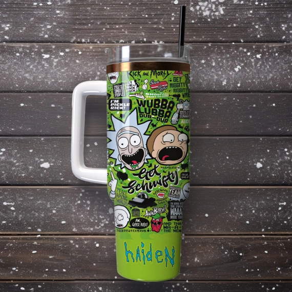 Richard and Mortimer Cartoon Custom Quencher 30oz Or 40oz Stainless Steel Tumbler With Handle HG