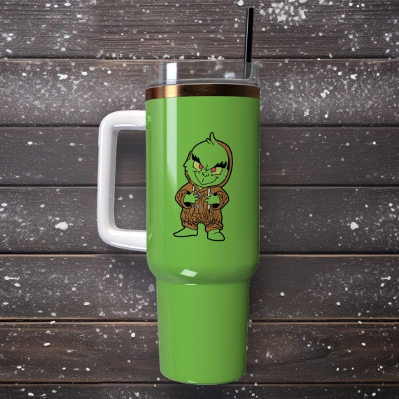 Jack Skellington And Grinch Christmas Cartoon Custom Quencher 30oz Or 40oz Stainless Steel Tumbler With Handle HG