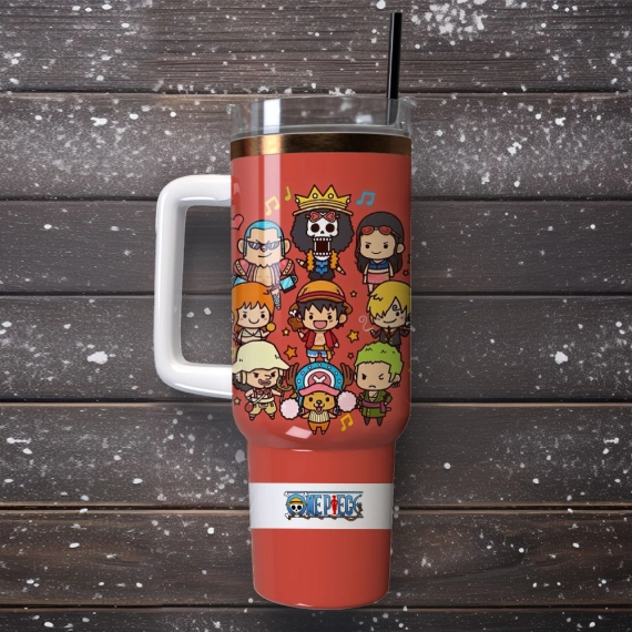 One Piece Anime Cartoon Custom Quencher 30oz Or 40oz Stainless Steel Tumbler With Handle HG