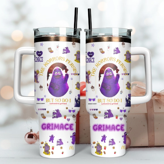 Gimace McDonaland Custom  Quencher 30oz or 40oz Stainless Steel Tumbler With Handle,  Best gifts for Friend Family NVA