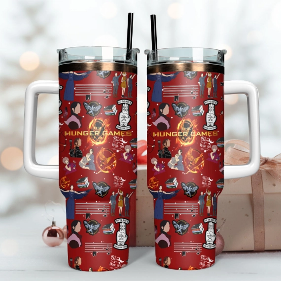 The Hunger Games TV Series Adventure Film Custom Quencher 30oz or 40oz Stainless Steel Tumbler With Handle, Best Gifts NVA