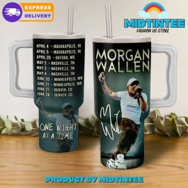 Morgan Wallen One Night At A Time Gift for her, him, Birthday Xmas Halloween Gift 30oz or 40oz Tumbler LN