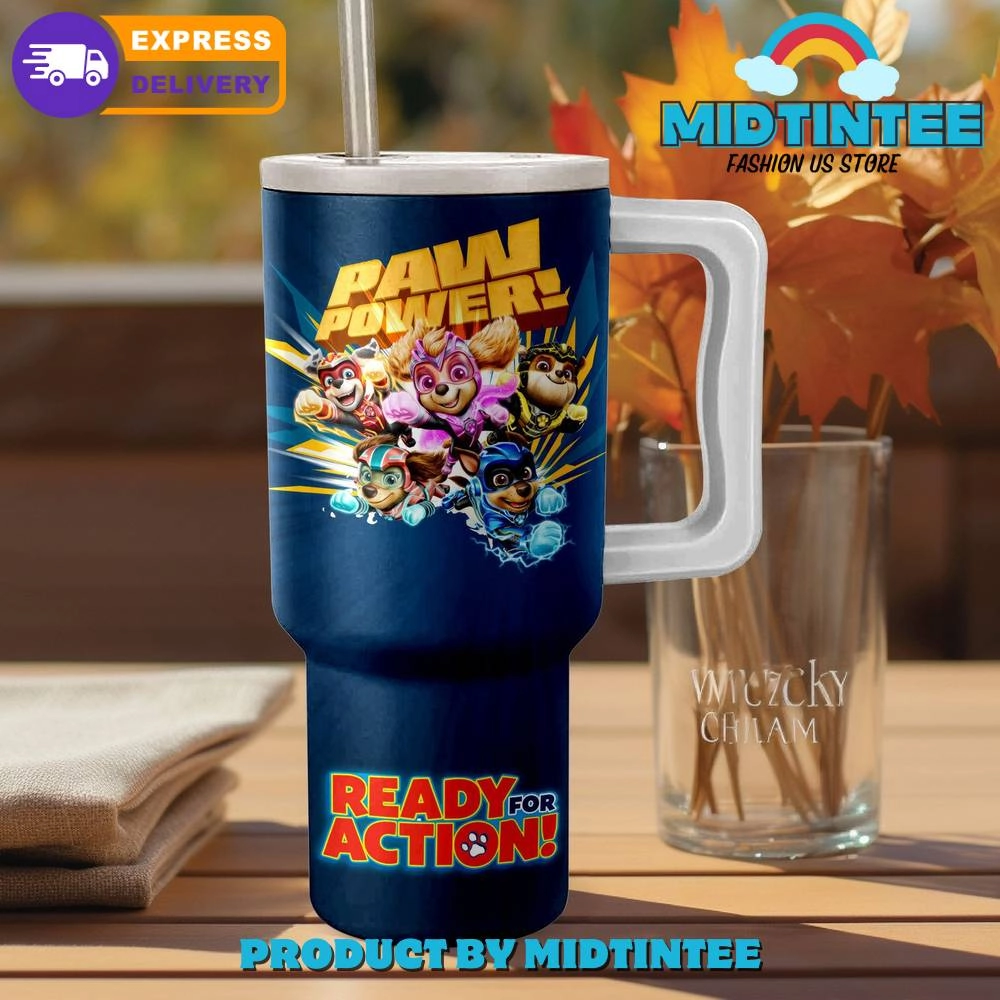 Paw Power Ready For Action Gift For Her, Him 40oz Tumbler LN