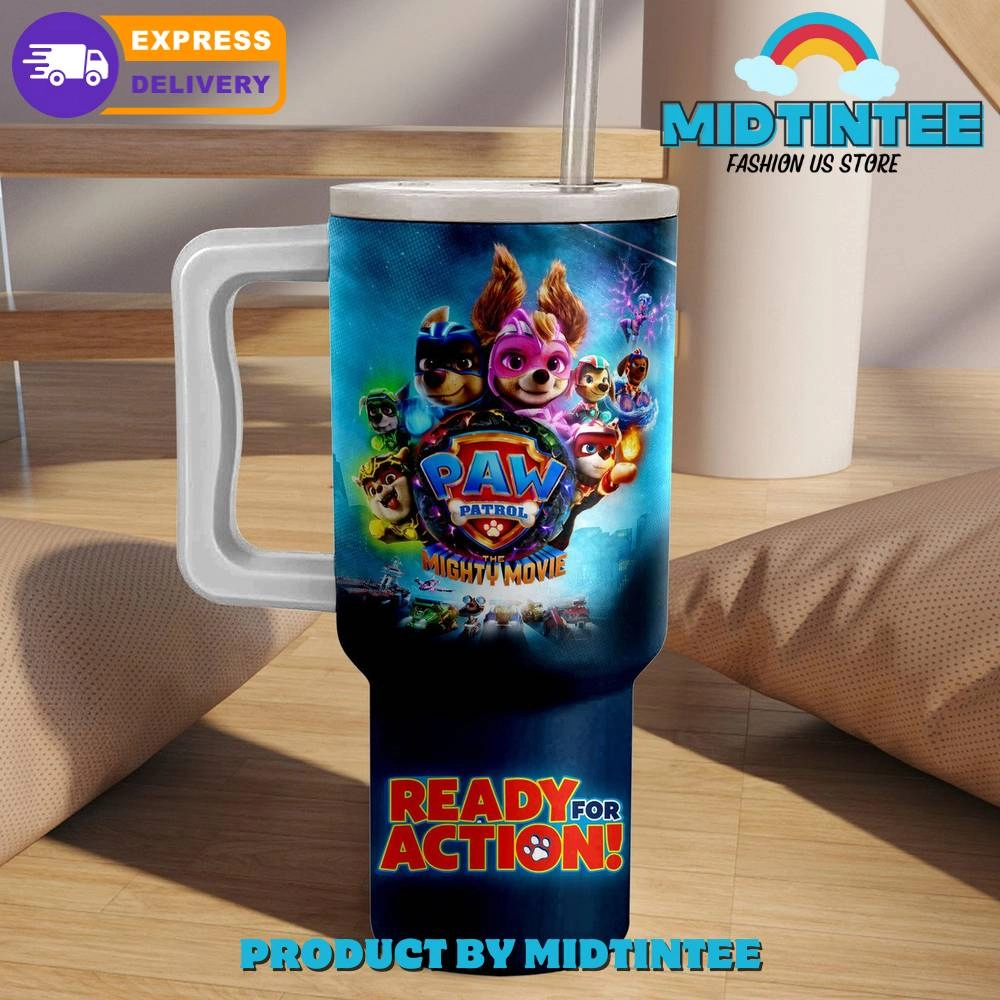 Paw Power Ready For Action Gift For Her, Him 40oz Tumbler LN