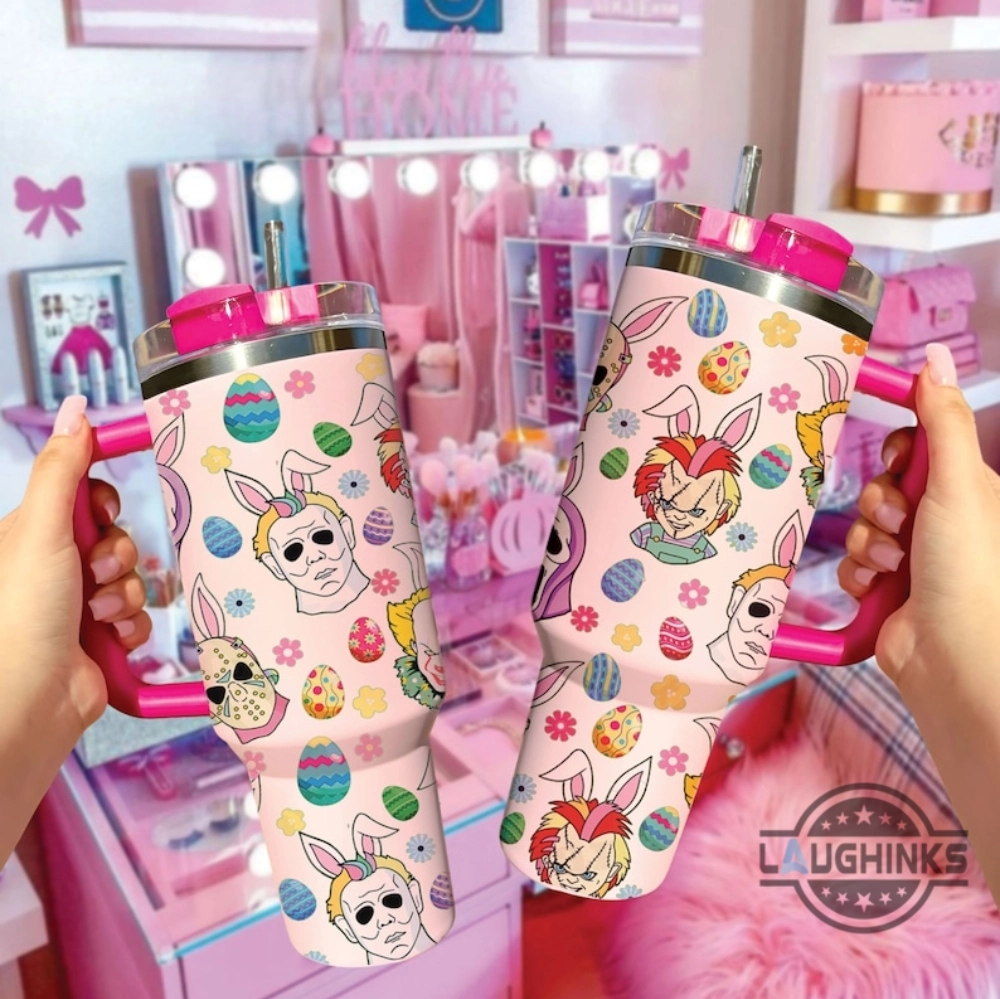 Peeps Horror Killer Halloween Movie Character Cosplay Easter Rabbits Happy Easter 30oz or 40oz Tumbler HG