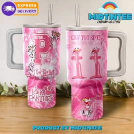 Pink Panther Valentine Gift For Her, Him 40oz Tumbler LN