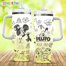 Pluto Dog Life Is Better With A Dog 30oz or 40 oz Tumbler HG 40oz, Disney 30oz or 40 oz Tumbler HG