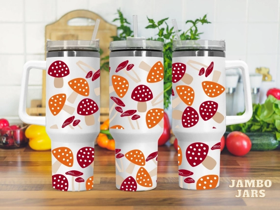 Autumn Mushroom  30oz or 40oz Quencher Tumbler LN Gift for hippie