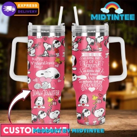 Snoopy Happy Valentines Day Birthday Xmas Gift For Her Him 30oz or 40oz Tumbler LN