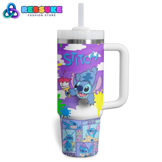 Stitch Funny Face Custom Name Quencher 30oz Or 40oz Stainless Steel Tumbler With Handle HG