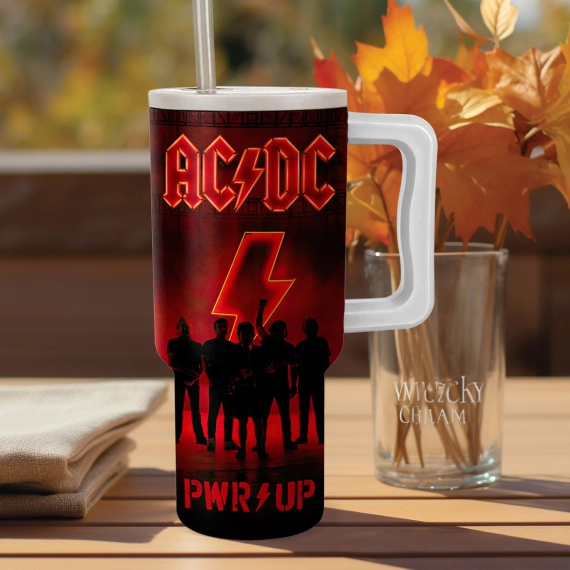 AC/DC Rock Band Music Custom Stanley Quencher 40oz Stainless Steel Tumbler HG With Handle