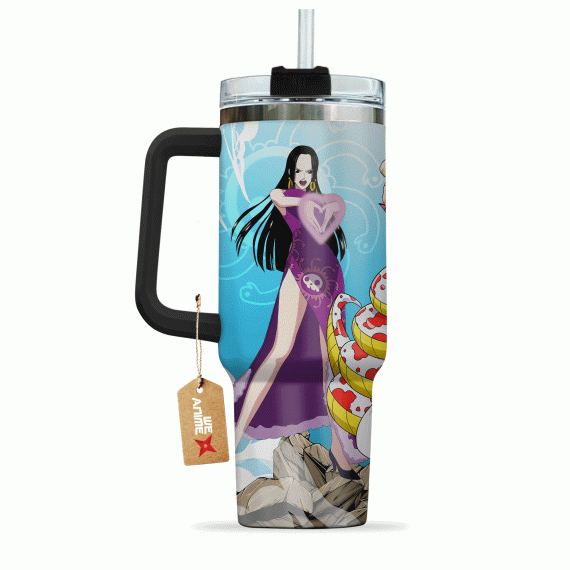 Boa Hancock One Piece Anime Custom 30oz or 40oz Quencher Stainless Steel Tumbler With Handle, Best Gift Idea NVA, Best Gift Idea NVA