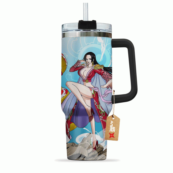 Boa Hancock One Piece Anime Custom 30oz or 40oz Quencher Stainless Steel Tumbler With Handle, Best Gift Idea NVA, Best Gift Idea NVA