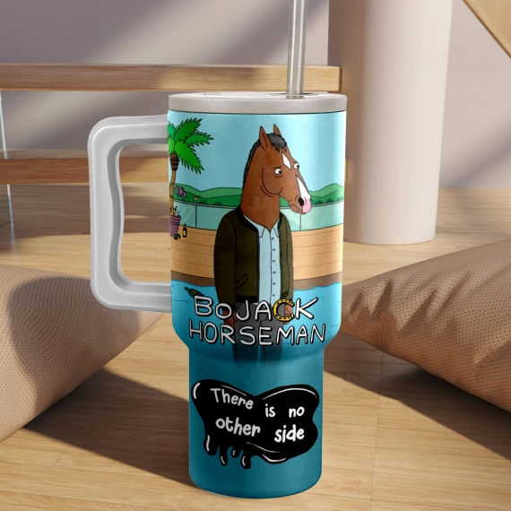 BoJack Horseman TV Series Custom Quencher 30oz or 40oz Stainless Steel Tumbler HG With Handle