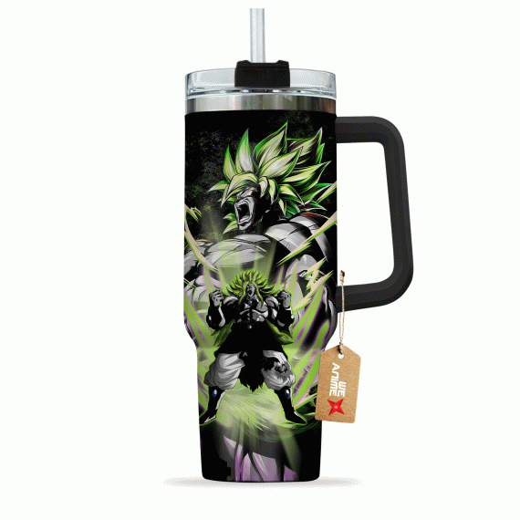 Broly Legendary Super Saiyan Dragon Ball Anime Custom   Quencher 30oz or 40oz Stainless Steel Tumbler With Handle HG