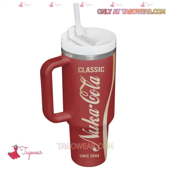 Fallout 4 Classic Nuka Cola Since 2044 Games 30oz or 40oz Quencher Tumbler Cup With Handle, Best Gift Idea NVA