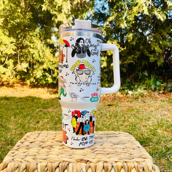 Friends TV Series Custom Quencher 30oz or 40oz Stainless Steel Tumbler HG