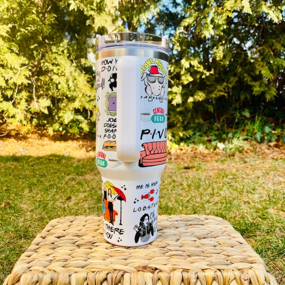 Friends TV Series Custom Quencher 30oz or 40oz Stainless Steel Tumbler HG