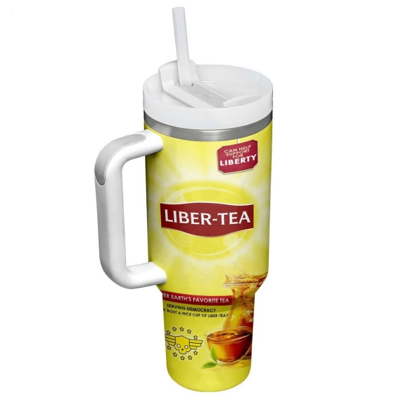 Helldivers II Liber-Tea Nutrition Facts Games Custom  Quencher 30oz or 40oz Stainless Steel Tumbler With Handle HG