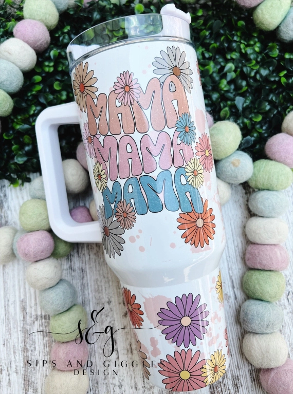 Mama 30oz or 40oz tumbler Mother's day Gifts for mom HG
