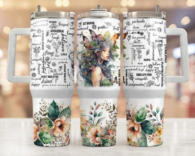 30oz or 40oz Tumbler Positive Affirmations Tumbler Gift For Her Him Birthday Gift LN