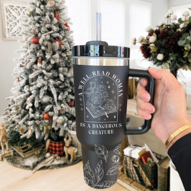 Well Read Woman Bookish Tumbler 30oz or 40oz Book Lovers 40oz Tumbler Funny Bookish Girl Cup Gift For Her Him Birthday Gift LN