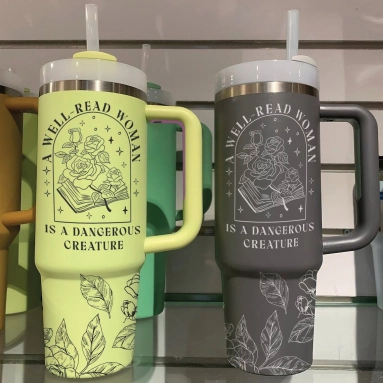 Well Read Woman Bookish Tumbler 30oz or 40oz Book Lovers 40oz Tumbler Funny Bookish Girl Cup Gift For Her Him Birthday Gift LN