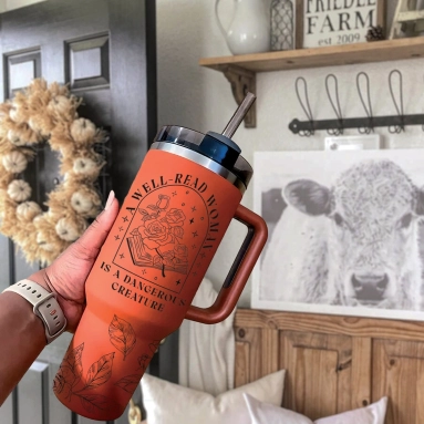 Well Read Woman Bookish Tumbler 30oz or 40oz Book Lovers 40oz Tumbler Funny Bookish Girl Cup Gift For Her Him Birthday Gift LN