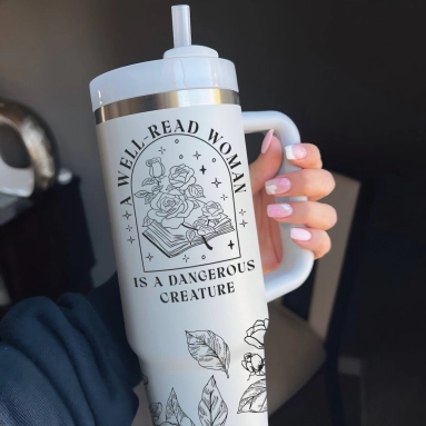 Well Read Woman Bookish Tumbler 30oz or 40oz Book Lovers 40oz Tumbler Funny Bookish Girl Cup Gift For Her Him Birthday Gift LN
