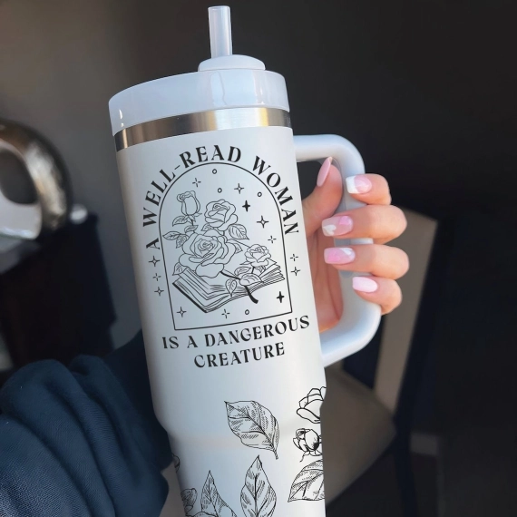 A Well Read Woman is a Dangerous Creature  Gift For Book Lover 30oz or 40oz Tumbler HG