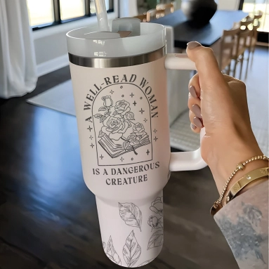 Well Read Woman Bookish Tumbler 30oz or 40oz Book Lovers 40oz Tumbler Funny Bookish Girl Cup Gift For Her Him Birthday Gift LN
