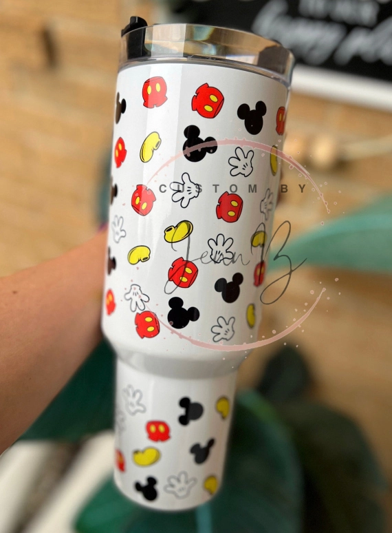 Disney Mickey Mouse 30oz or 40oz Tumbler fan gift, custom-made tumbler Gift girly Birthday Anniversary Gift HFN