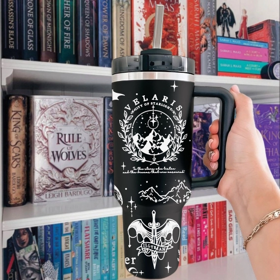Velaris Starlight City  30oz 40oz Tumbler HG, SJM Fantasy Perfect Book lover Gift for the Fantasy Bookful & book loving person Book Lovers Books Cup