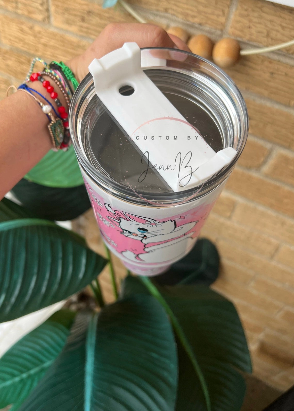 Marie Disney Pink Marie The Aristocats 30oz or 40oz tumbler fan gift 40 oz tumbler with handle tumbler Birthday Anniversary Gift HFN