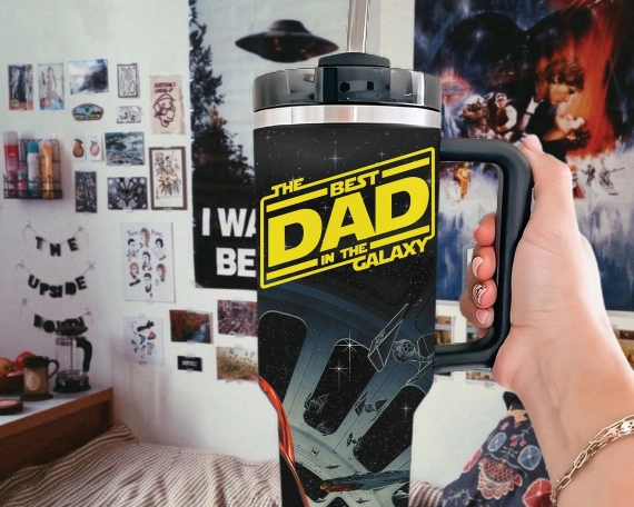 I Am Their Father Personalized Tumbler HG 40oz, Custom Kid Names Tumbler HG With Light Sabers, Movie Fan Father's Day Gift, Personalized Daddy Cup